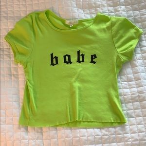 Babe cropped tee